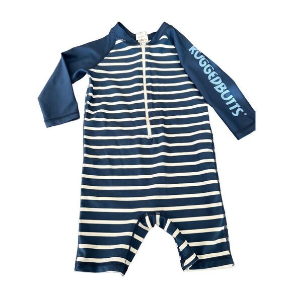 Short Sleeve One Piece UPF Guard swimsuit size 18-24m - Picture 1 of 6